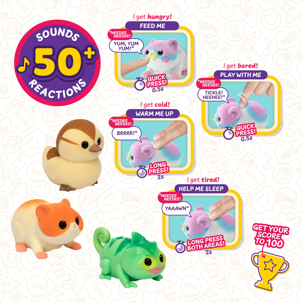 Little Live Pets NeeDee Wearable Electronic Pet Toy – Interactive with 50+ Sounds and Score Tracker, for Kids Ages 5+
