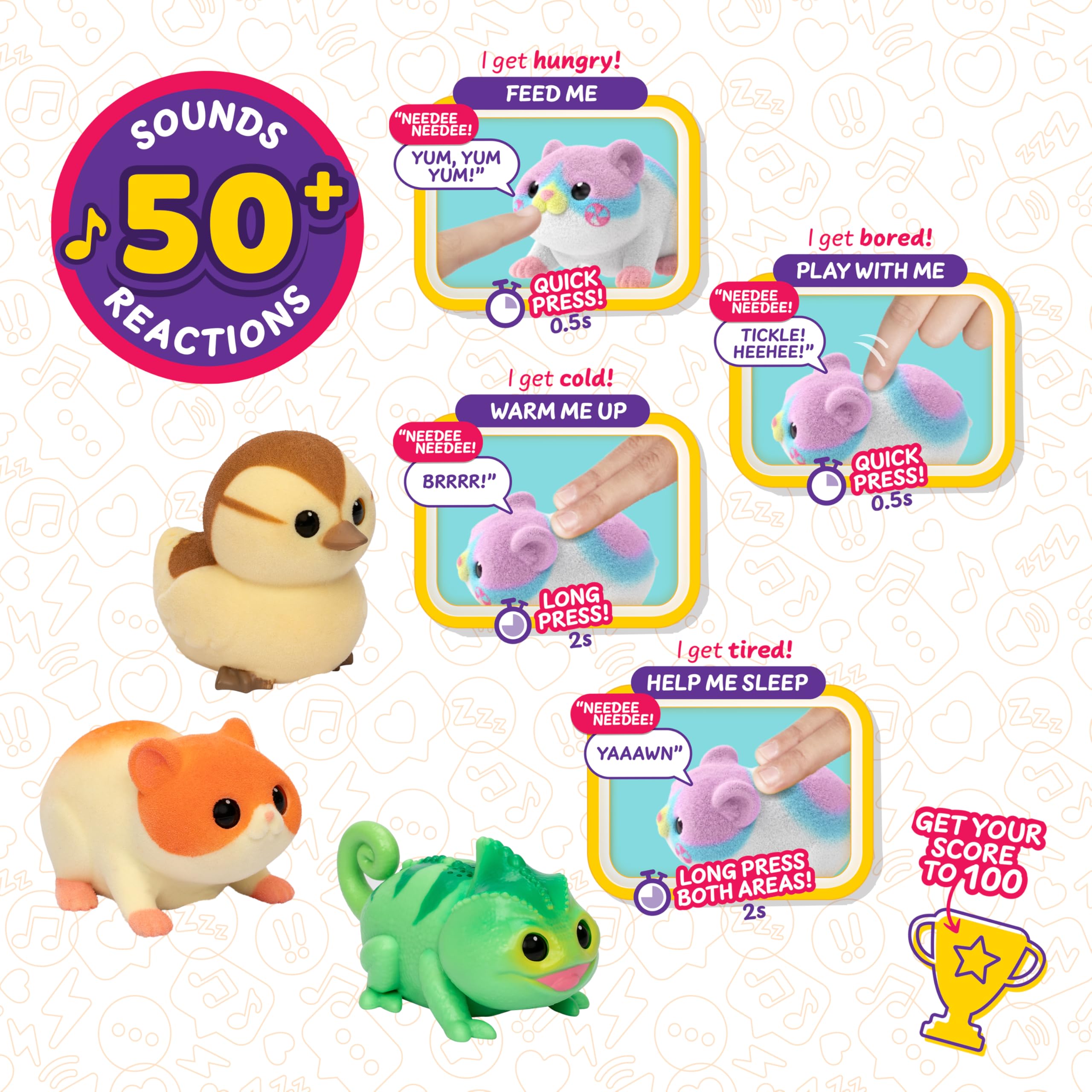 Little Live Pets NeeDee Wearable Electronic Pet Toy – Interactive with 50+ Sounds and Score Tracker, for Kids Ages 5+