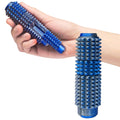 Little Ouchies 5-in-1 Pain Stim Fidget - Blue Silver: Extra Sharp Spikes, Hidden Encouragement, Portable Stress Relief for Adults