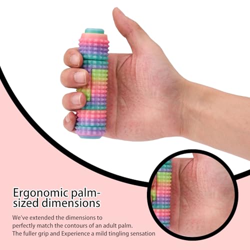 Little Ouchies Fidget Toy - All-in-One Spinner, Ratchet, Clicker, Slider, Pain Stim, Glow in the Dark for Adults ADHD Stress Relief