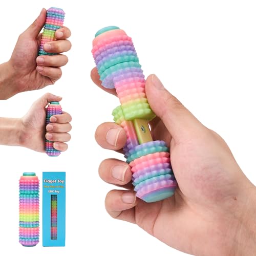 Little Ouchies Fidget Toy - All-in-One Spinner, Ratchet, Clicker, Slider, Pain Stim, Glow in the Dark for Adults ADHD Stress Relief