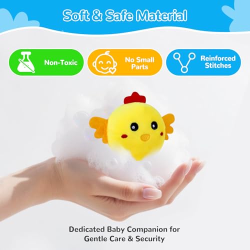 Little People Farm Sensory Toy Set for Infants 0-12 Months – Soft Barn with 6 Plush Animals, Crinkle, Rattle, Squeaker, Mirror – Montessori Learning, Gift for Baby