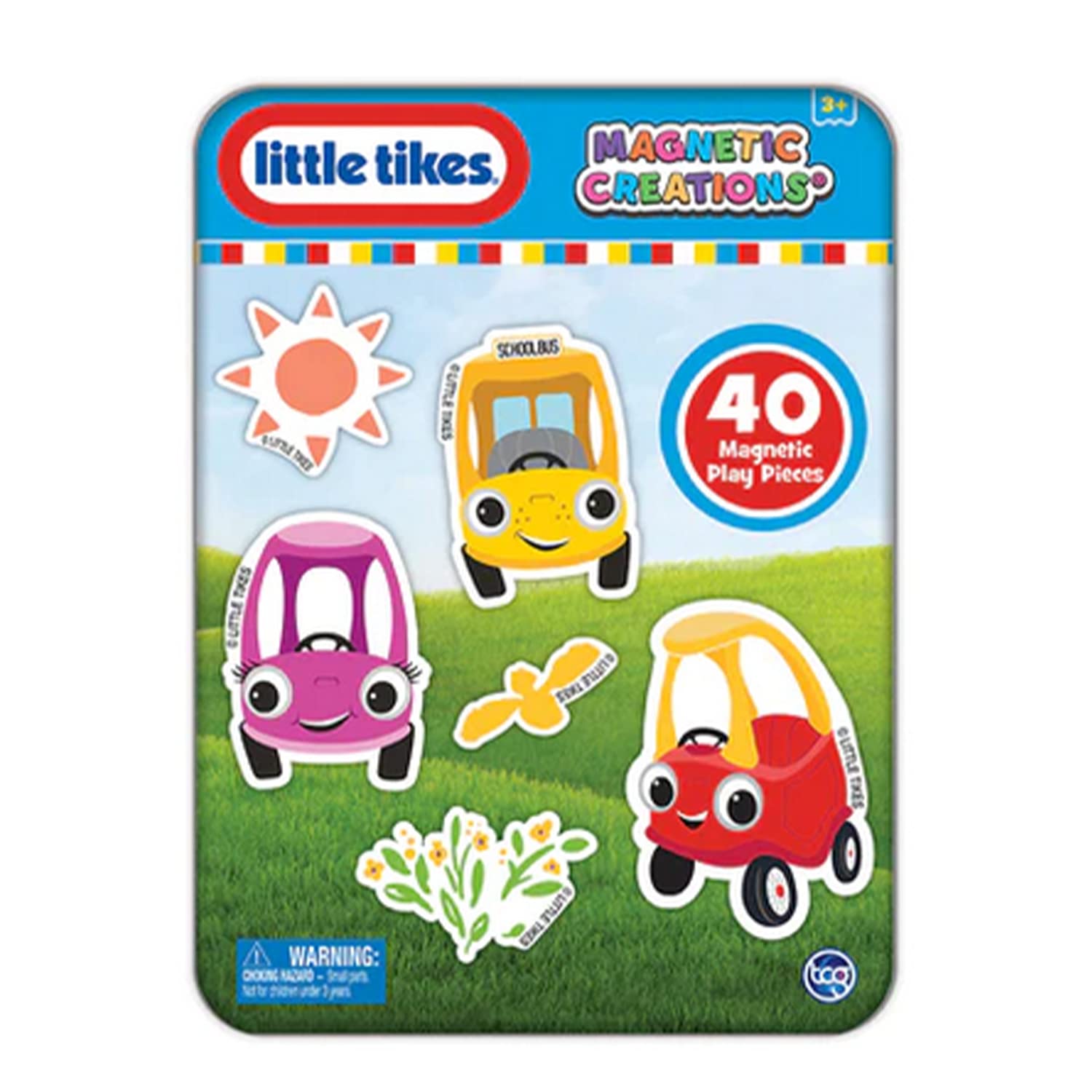 Little Tikes Magnetic Creations Dress Up Play Set – 40 Mix & Match Magnets in Portable Storage Tin for Kids 3-10