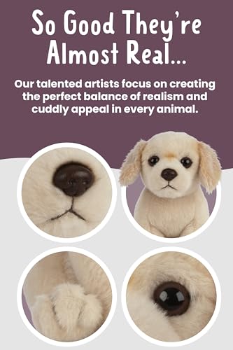 Living Nature Golden Retriever Puppy Plush Toy – 6-Inch Eco-Friendly Soft Toy with Realistic Detailing