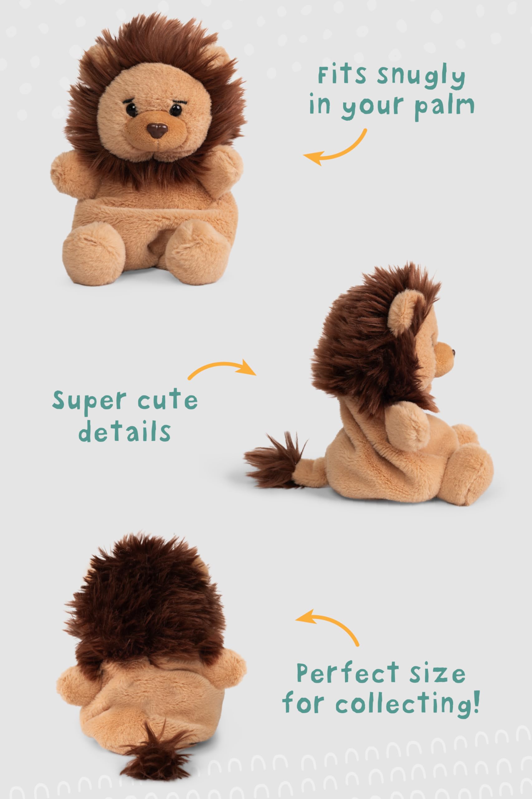 Living Nature Little Snugglies Lion – Compact Soft Toy with Recycled Stuffing