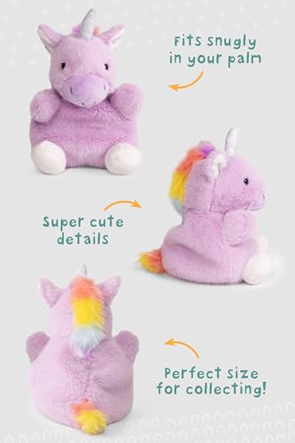 Living Nature Little Snugglies Purple Unicorn Plush Toy - Mini Collectible Stuffed Animal