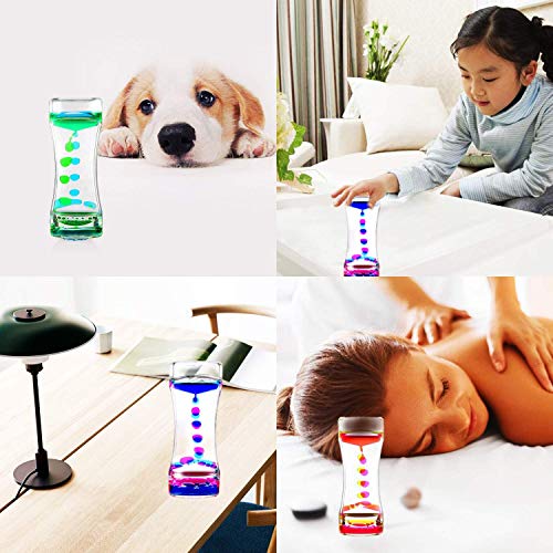 LIVOND Liquid Motion Bubbler Timer 2 Minute – Calming Sensory Toy for Kids with Autism, ADHD, Anxiety (Single Pack)