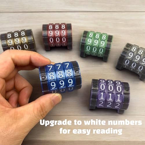 Lixusia Life Counter Health Tracker for Board Games, TTRPGs, MTG – Red with White Numbers (0-999)