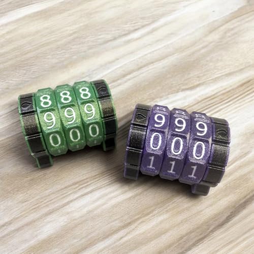 Lixusia Purple Life Counter Health Tracker – 0-999 Range for MTG, DND & Board Games with Teardrop Indicator