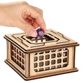 LKKCHER DESIGN Wooden Dice Prison Box – Lattice Barred Dice Jail for DND