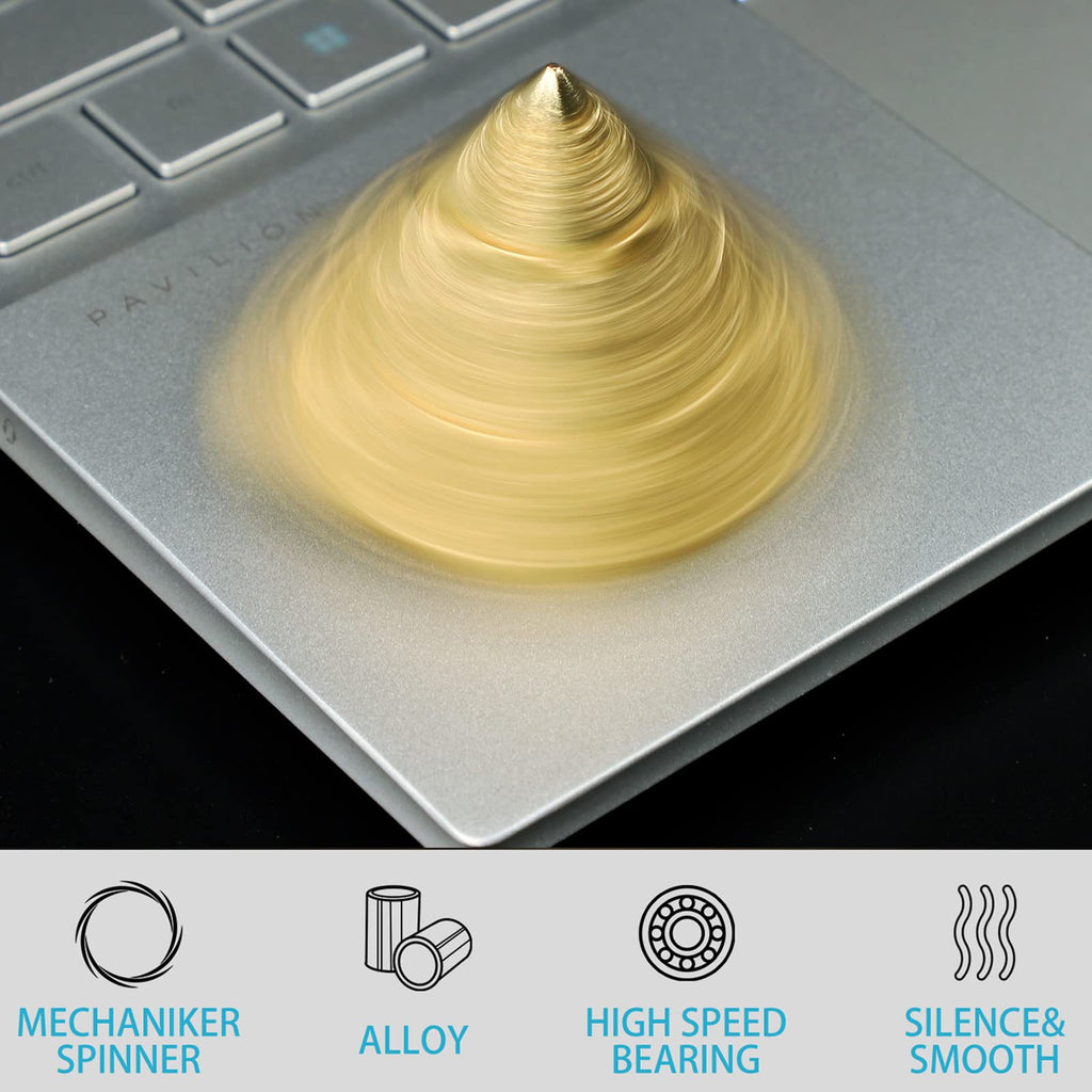LNCOJOLM Metal Fidget Spinner - Pyramid Egypt Figurine Desk Toy, Stainless Steel R188 Bearing