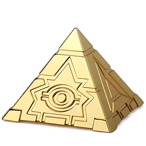 LNCOJOLM Metal Fidget Spinner - Pyramid Egypt Figurine Desk Toy, Stainless Steel R188 Bearing