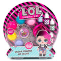 L.O.L. Surprise! DIY Color Change Lip Gloss Making Kit – Create 5 pH-Reactive Glosses with Flavors and Stickers
