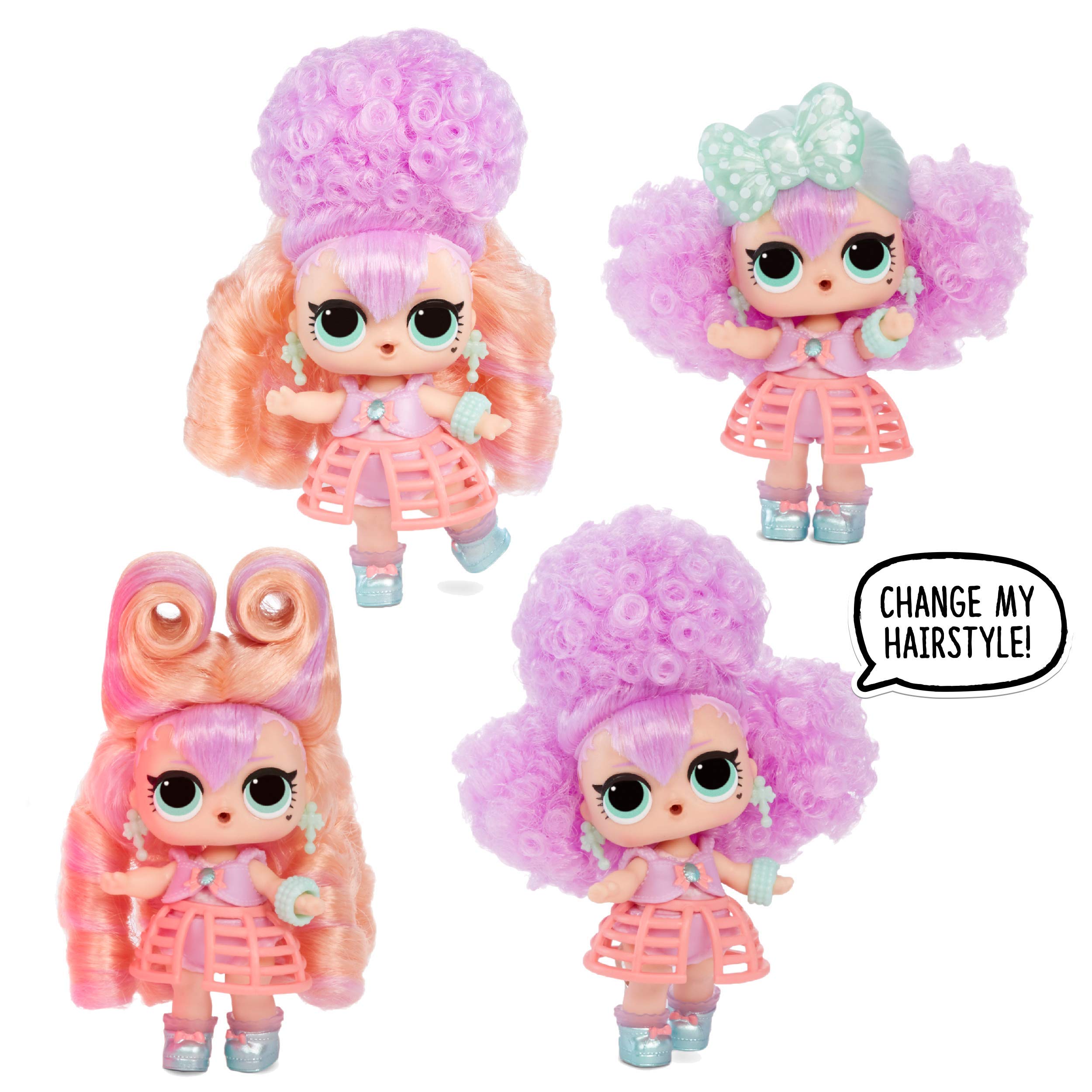 L.O.L. Surprise! Hairvibes Doll – 15 Surprises with Real Hair Wig Pieces & Color Change