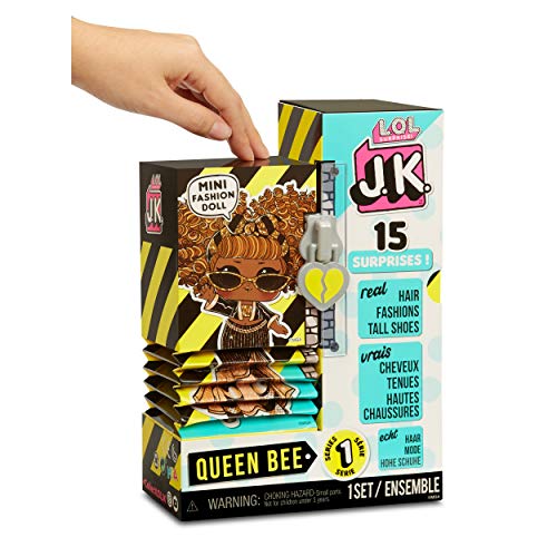 L.O.L. Surprise! JK Queen Bee Mini Fashion Doll - 15 Surprises, Real Hair & Fashion