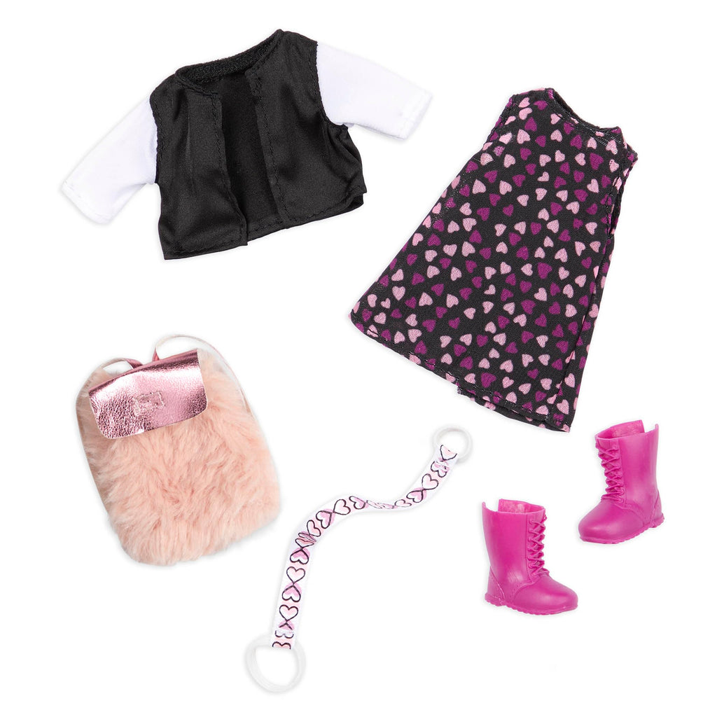 Lori Gia & Gunner 6-Inch Mini Doll and Dalmatian Puppy Playset for Kids Ages 3+