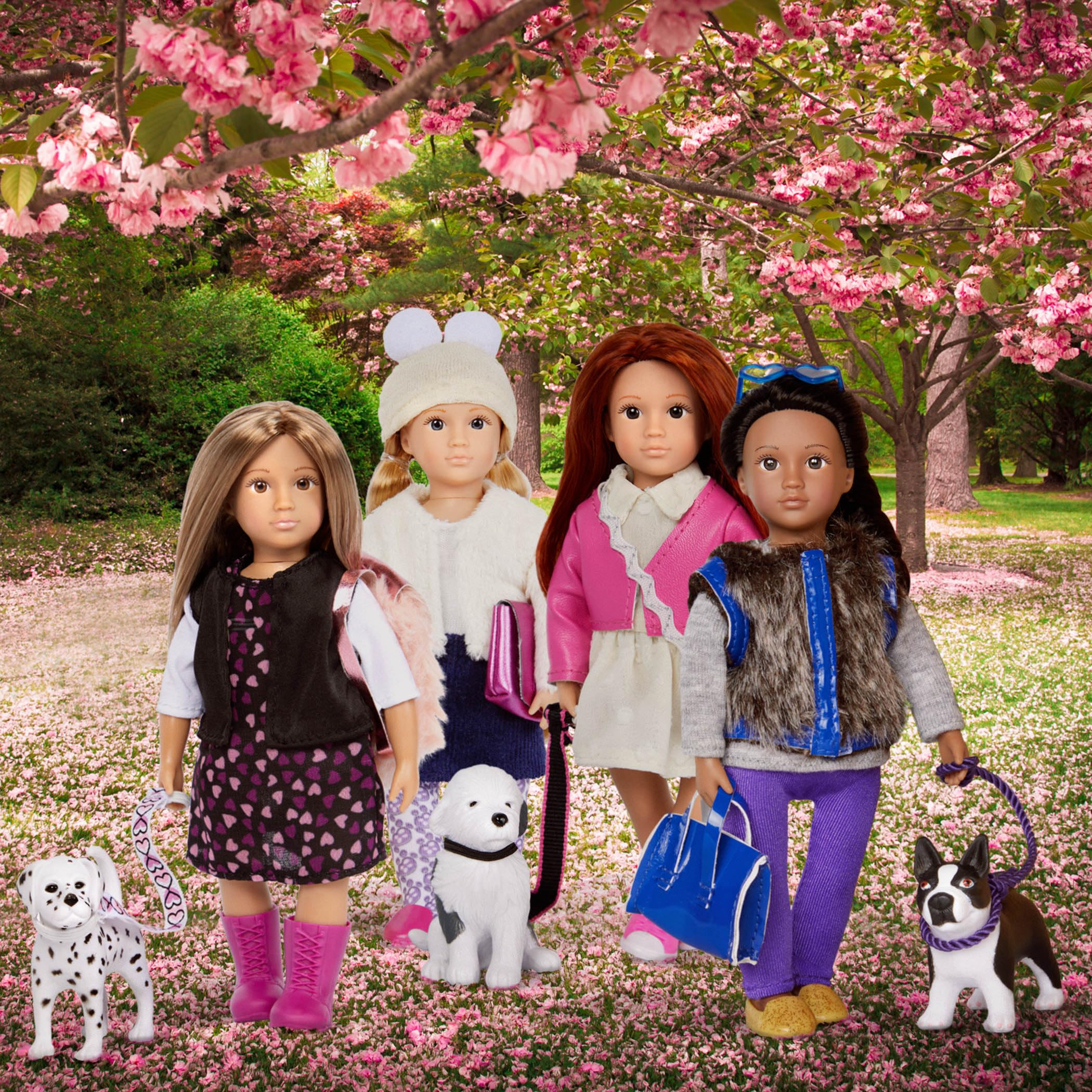Lori Gia & Gunner 6-Inch Mini Doll and Dalmatian Puppy Playset for Kids Ages 3+