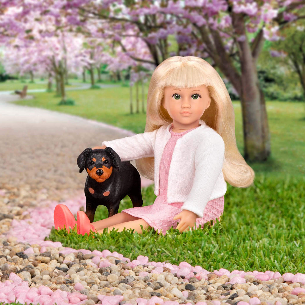 Lori Nadine & Nix Mini Doll and Pinscher Puppy Play Set – 6-Inch Fashion Doll with Accessories for Kids Ages 3+