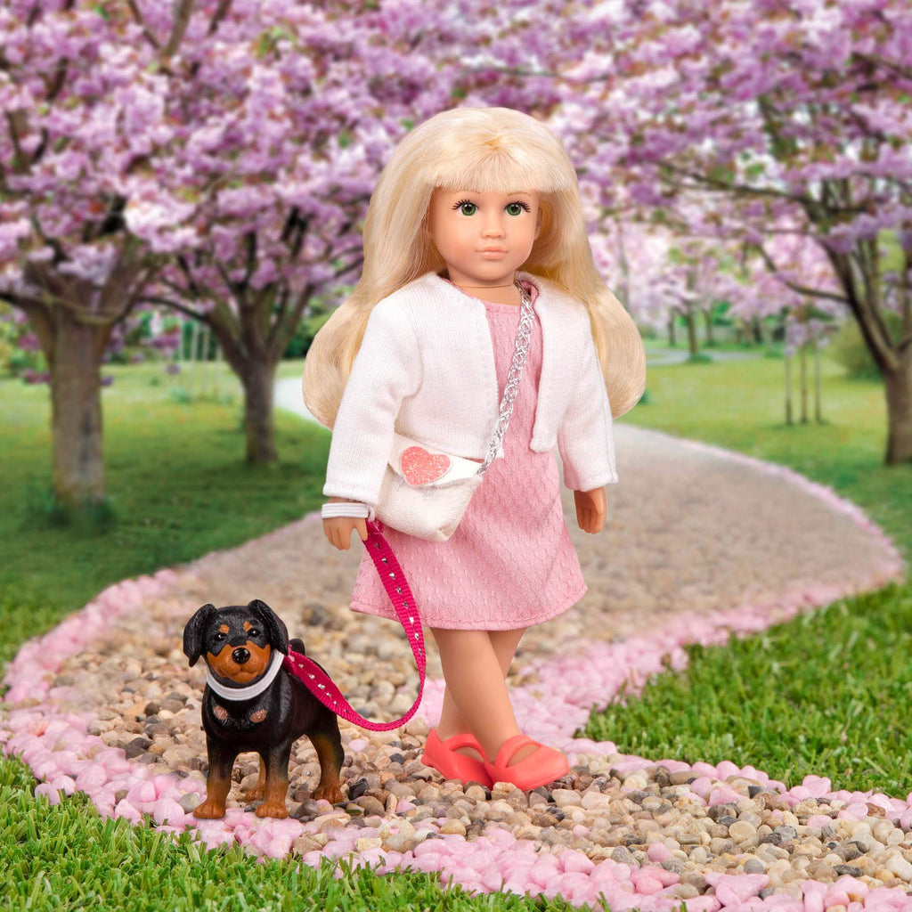 Lori Nadine & Nix Mini Doll and Pinscher Puppy Play Set – 6-Inch Fashion Doll with Accessories for Kids Ages 3+