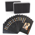 LotFancy 2 Decks Plastic Playing Cards - Waterproof Bridge Size with Cases, for Pool Beach Magic