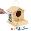 LotFancy DIY Birdhouse Kit – Build and Paint Your Own Wooden Bird House for Kids Ages 4+