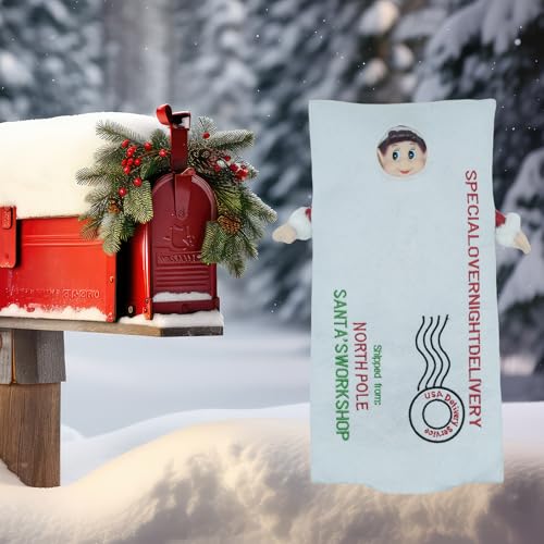 LovelfStory Santa's Letter Couture Elf Doll Clothes - White Outfit for Boy or Girl Elf Dolls