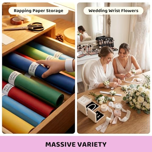 LovesTown 48-Pack White Slap Bracelets for DIY Crafts, Party Favors, and Classroom Prizes