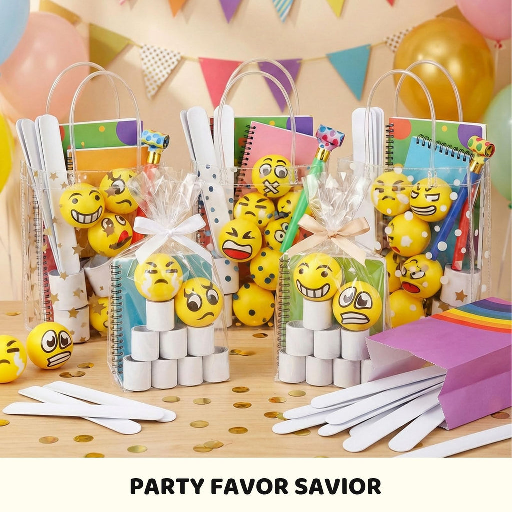 LovesTown 48-Pack White Slap Bracelets for DIY Crafts, Party Favors, and Classroom Prizes