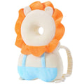 LOVOERNO Baby Walker Head Protector - Adjustable Toddler Head Backpack Cushion, White Lion