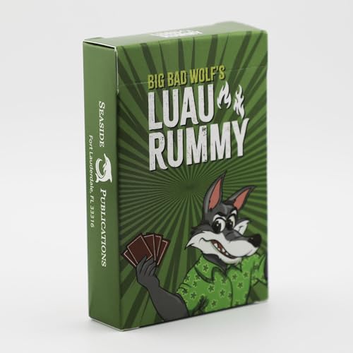 Luau Rummy Card Game (Red Deck) – Fast Family Rummy-Style Fun for Ages 5+