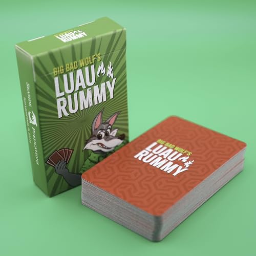 Luau Rummy Card Game (Red Deck) – Fast Family Rummy-Style Fun for Ages 5+