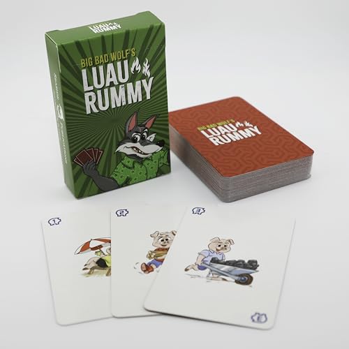 Luau Rummy Card Game (Red Deck) – Fast Family Rummy-Style Fun for Ages 5+