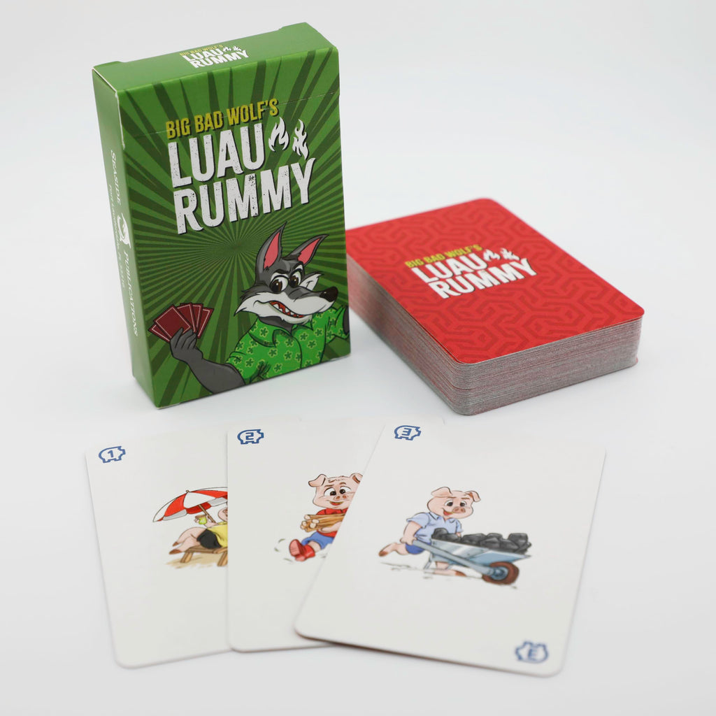Luau Rummy Card Game (Red Deck) – Fast Family Rummy-Style Fun for Ages 5+