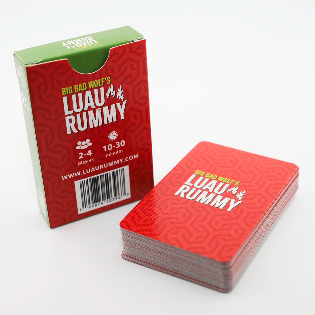 Luau Rummy Card Game (Red Deck) – Fast Family Rummy-Style Fun for Ages 5+