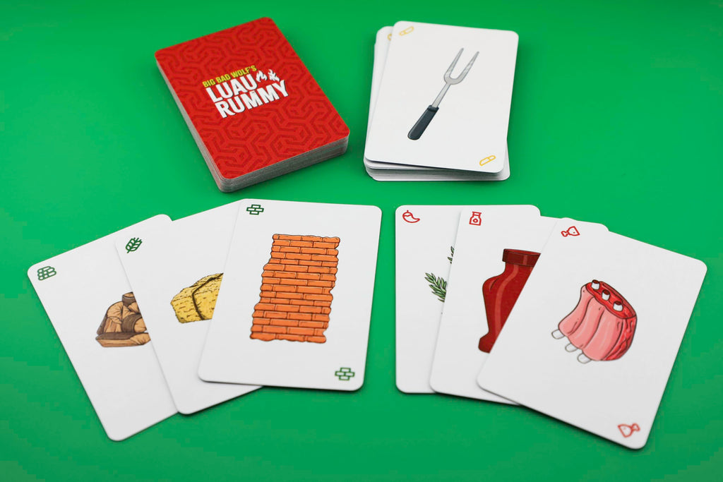 Luau Rummy Card Game (Red Deck) – Fast Family Rummy-Style Fun for Ages 5+