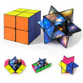 Luaxkpi 2-in-1 Infinity Cube Fidget Toy - Magic Cube for Kids Ages 6-12, Stress Relief Travel Toy