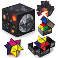 Luaxkpi 2-in-1 Magic Cube Fidget Toy – Educational Toy for Boys Girls Ages 7-12, Space Planet Design