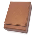 Luck Lab Single Deck Leather Playing Card Case - Brown Faux Leather with Magnetic Closure