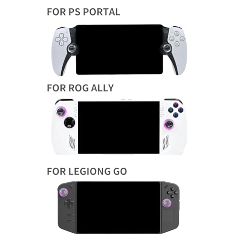 Luck&Link Transparent Thumb Grips for PS Portal, ROG Ally, and Legion Go
