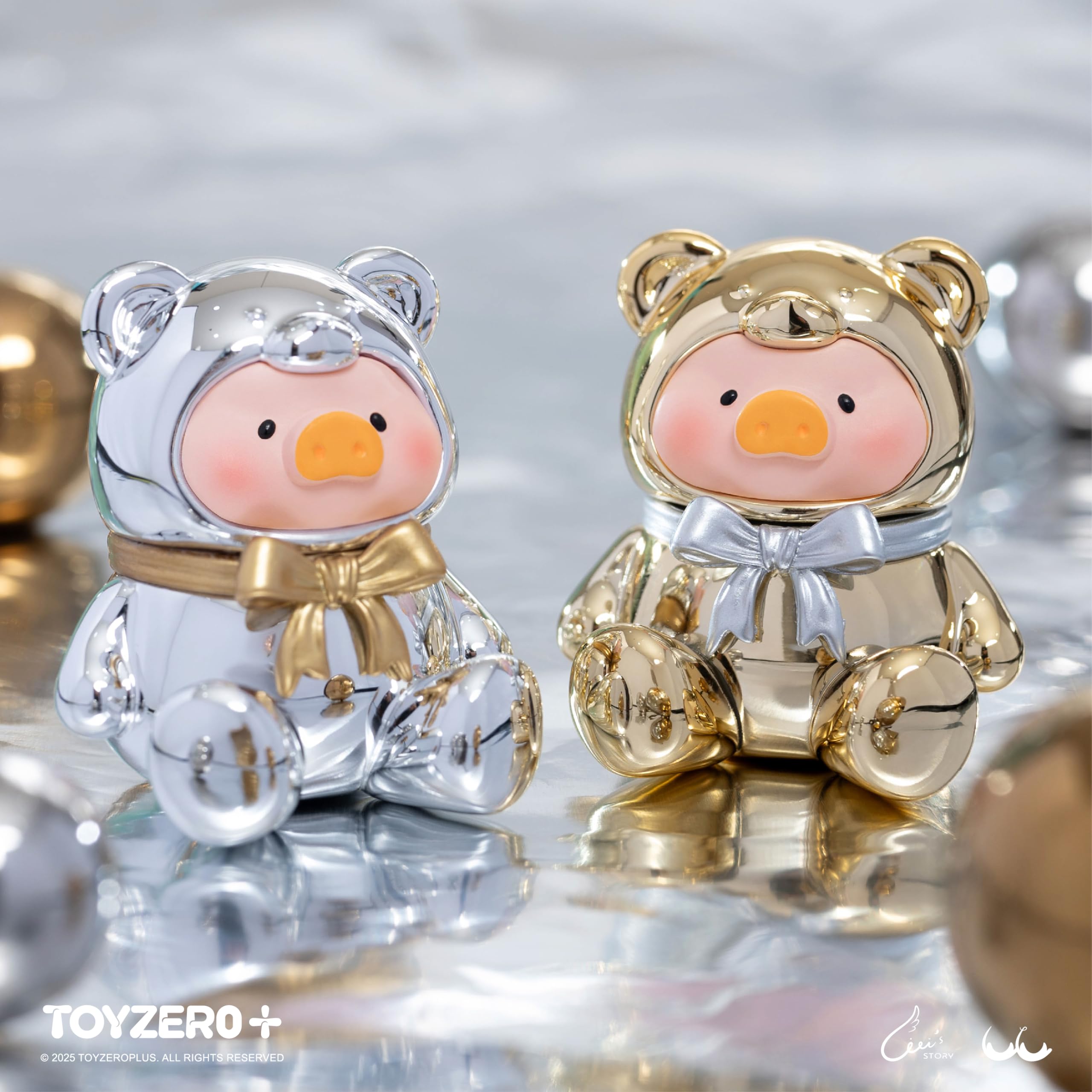 Lulu The Piggy Teddy Mini Blind Bags: Collectible Mystery Figurines with 5 Rarity Levels – 4cm Cute Animal Toys