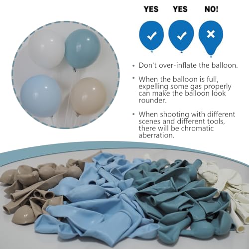 LULUMIKA 139-Piece Dusty Blue Balloon Garland Arch Kit for Baby Shower, Birthday, Wedding