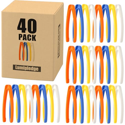 Lumipledge 40-Piece Plastic Tweezers Set for Toddlers – Fine Motor Tools for Sensory Bins & Early Learning