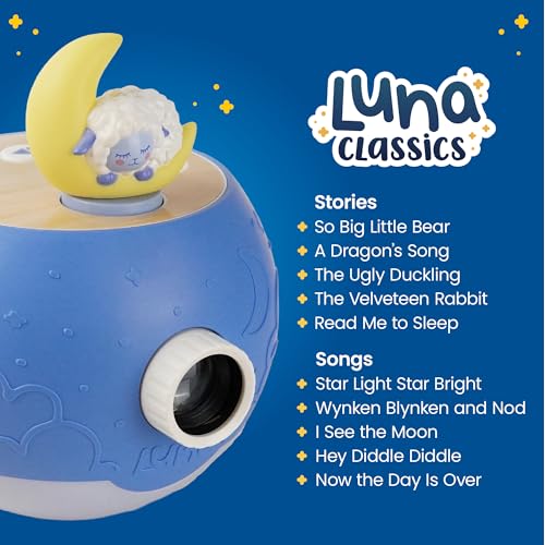 Luna Storytime Bedtime Figurine Cartridge – 5 Stories & 5 Lullabies (Over 30 Min) | Ages 3+