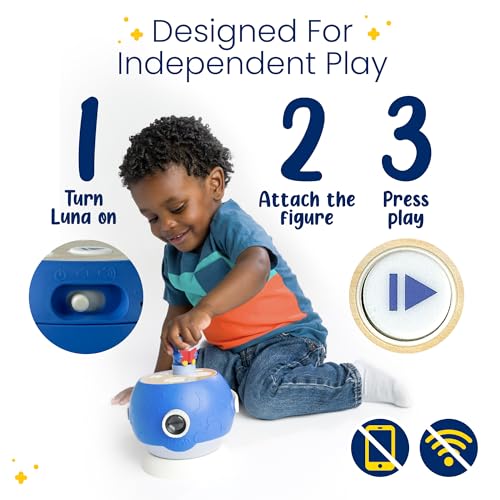 Luna Storytime Bedtime Figurine Cartridge – 5 Stories & 5 Lullabies (Over 30 Min) | Ages 3+