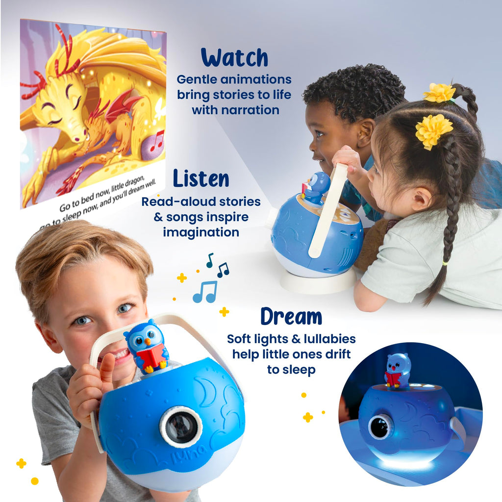 Luna Storytime Bedtime Figurine Cartridge – 5 Stories & 5 Lullabies (Over 30 Min) | Ages 3+