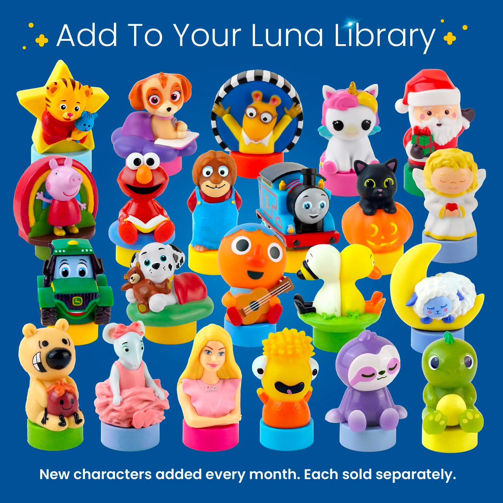 Luna Storytime Bedtime Figurine Cartridge – 5 Stories & 5 Lullabies (Over 30 Min) | Ages 3+