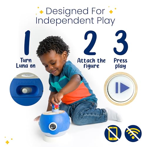 Luna Storytime Unicorn Figurine Cartridge – 5 Stories & 5 Songs, Over 30 Minutes of Audio, Screen-Free Bedtime Fun for Ages 3+