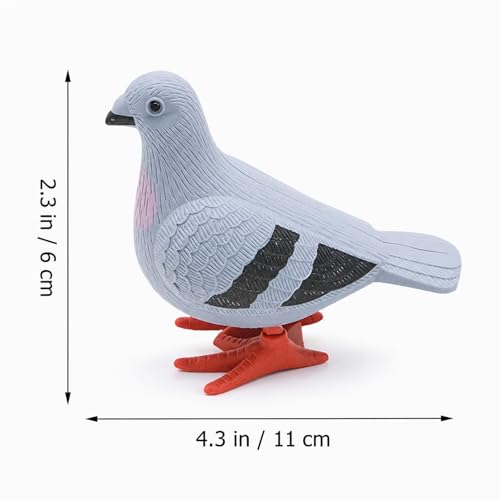 LUOZZY Wind-Up Pigeon Set of 4 – Clockwork Jumping Bird Toys for Decor and Party Favors