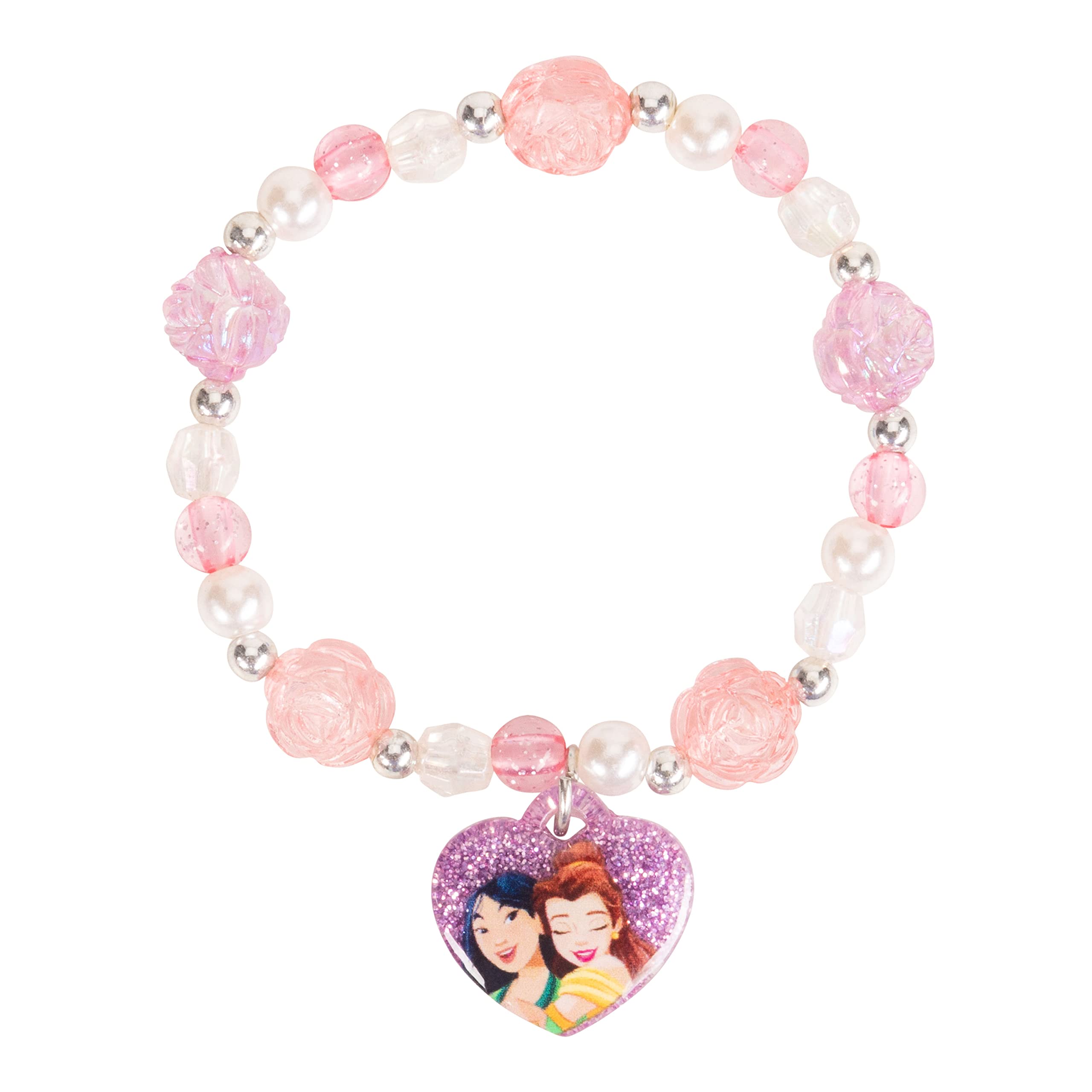 LUV HER 3-Piece Girls Jewelry Set – Beaded Necklace, Bracelet & Ring – Princess Dress-Up Toy for Toddlers Age 3+