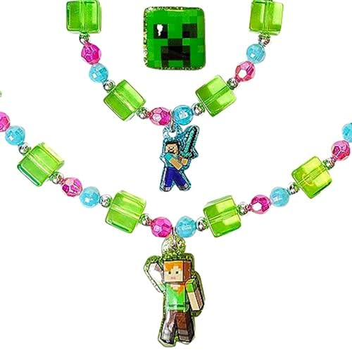 LUV HER 3-Piece Princess Jewelry Set for Girls | Beaded Necklace, Bracelets & Ring | Dress-Up Toys Ages 3+